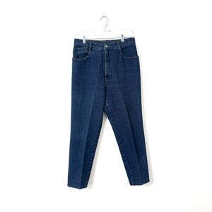 Vintage 90s Rustler High Rise Workwear Jeans Dark Wash Denim Jean Trouser Fit 16